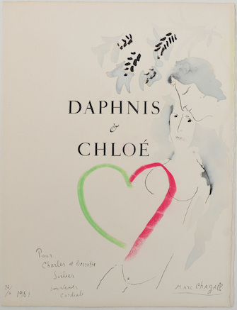 Marc Chagall, Daphnis und Chloé (Frontispiz), 1960/61, &copy; VG Bild-Kunst, Bonn