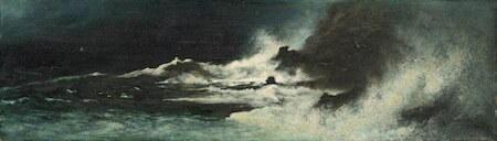 Karl Wilhelm Diefenbach, The Storm, Capri, 1900