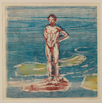 Edvard Munch, Badender Mann, 1899